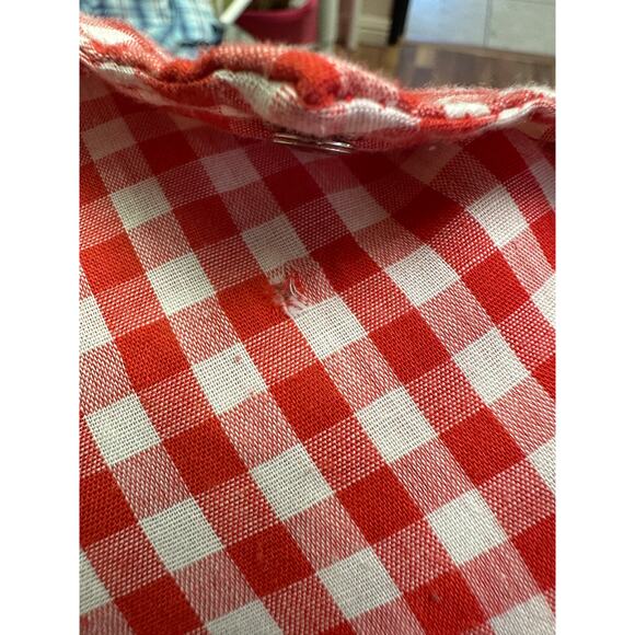 Sears Western Wear Long Sleeve Snap Button Shirt Mens Sz LT Red White Check - Picture 7 of 7